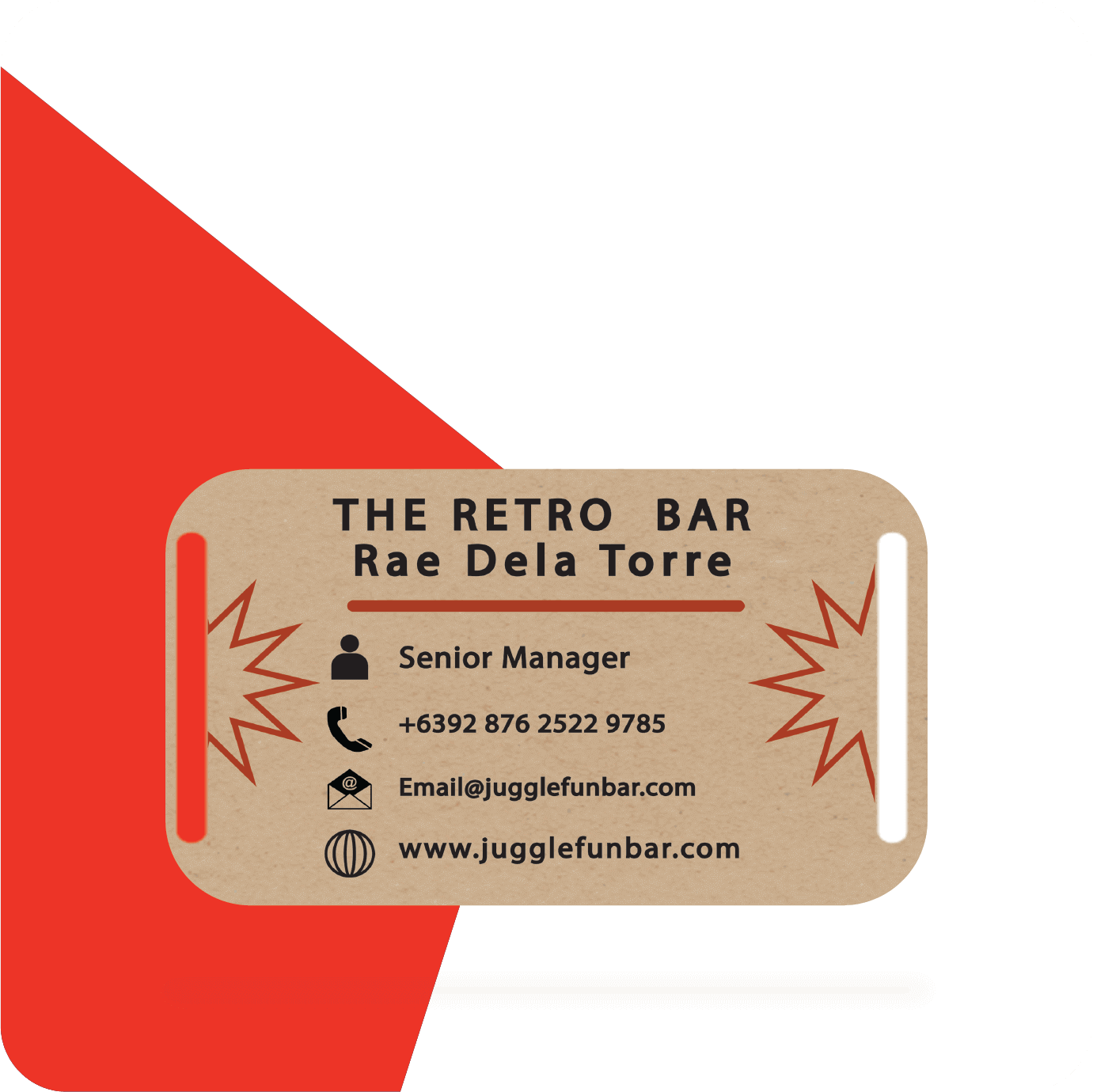 blank kraft paper business cards