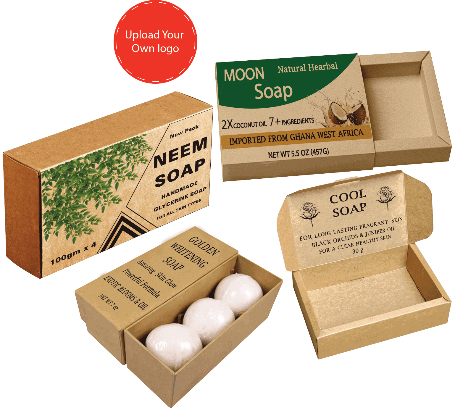 kraft paper soap boxes