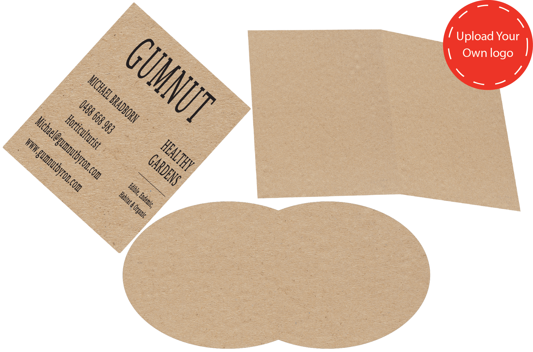 blank kraft paper cards
