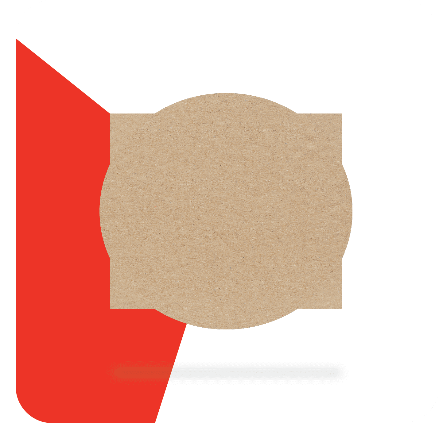 kraft card blank