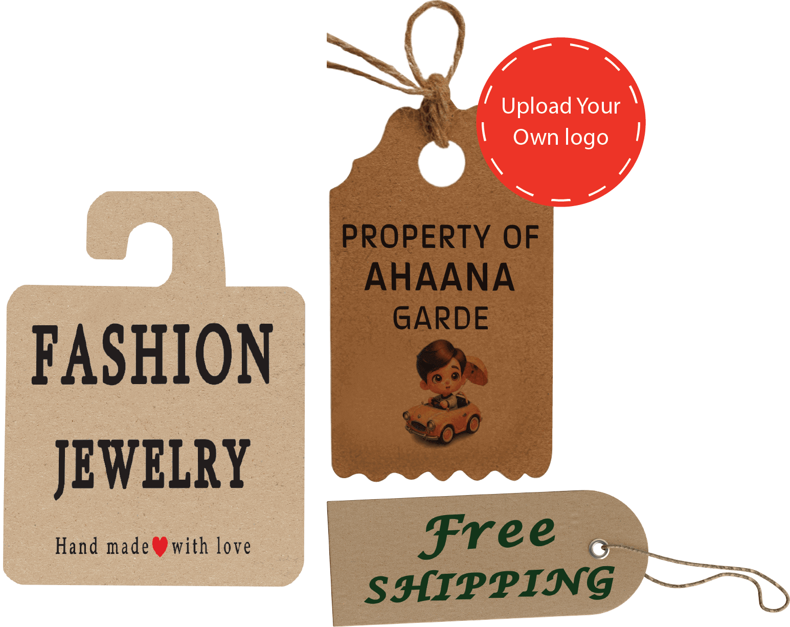 custom kraft paper hang tags