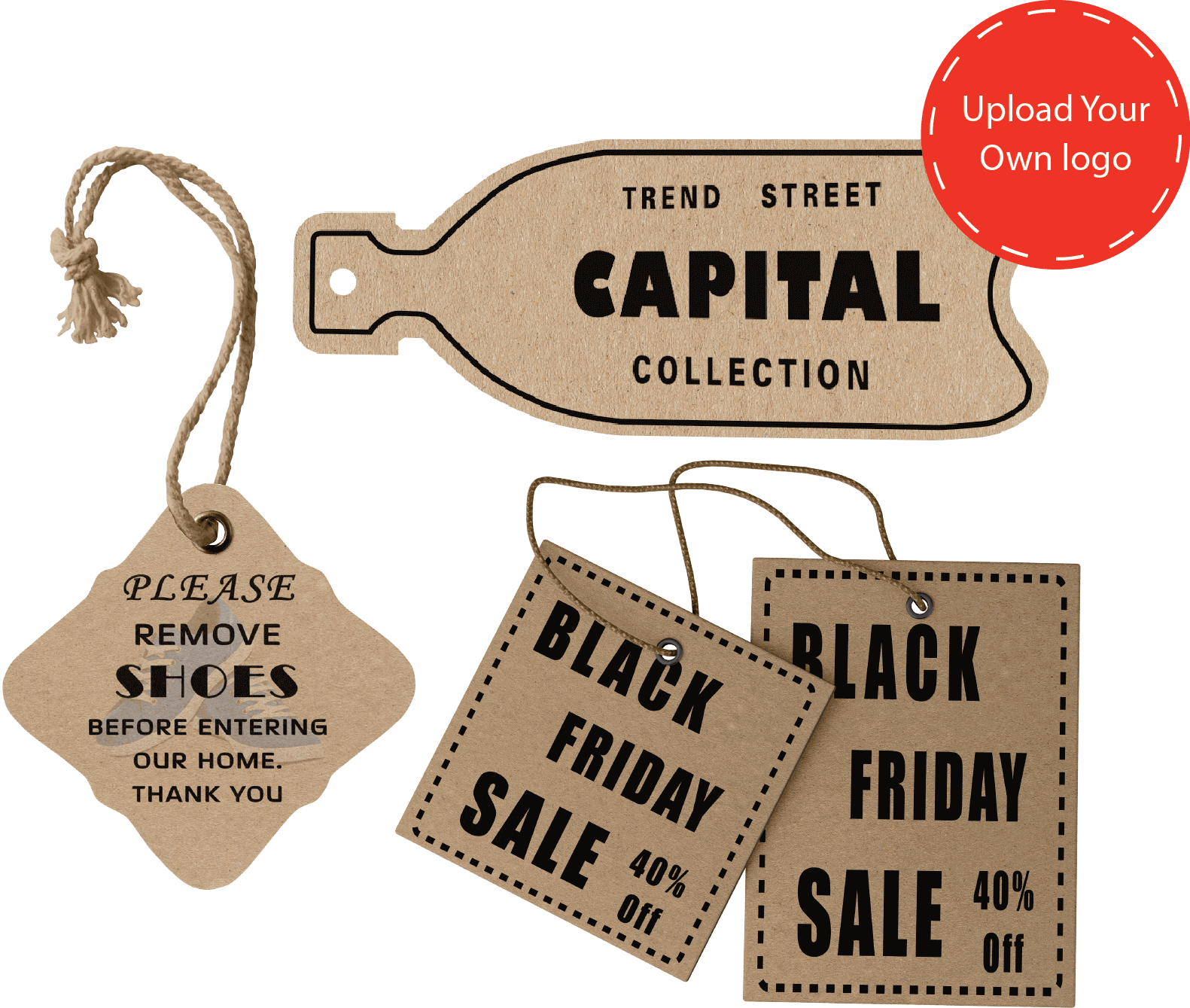 custom printed kraft hang tags