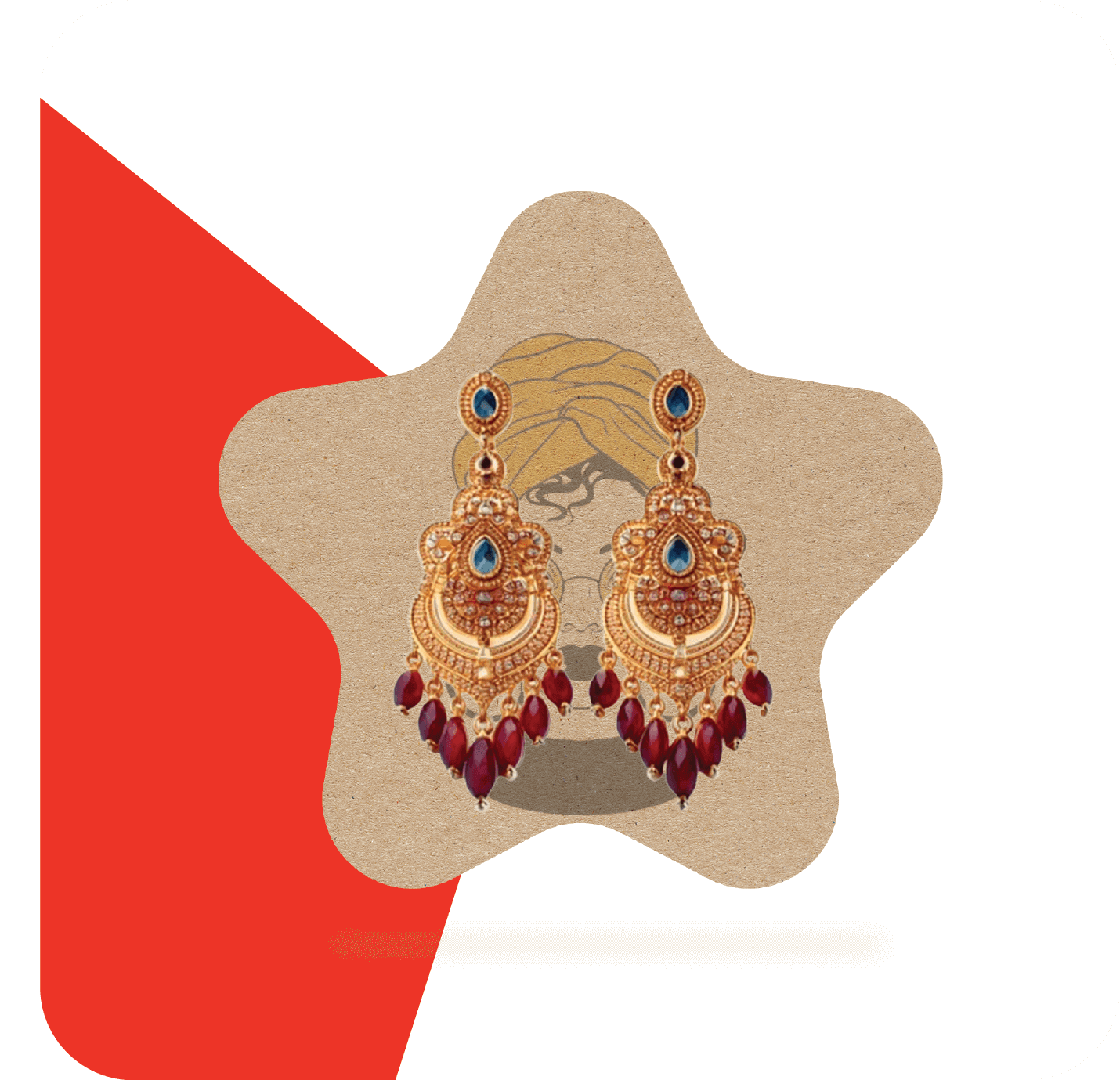 kraft brown earring cards