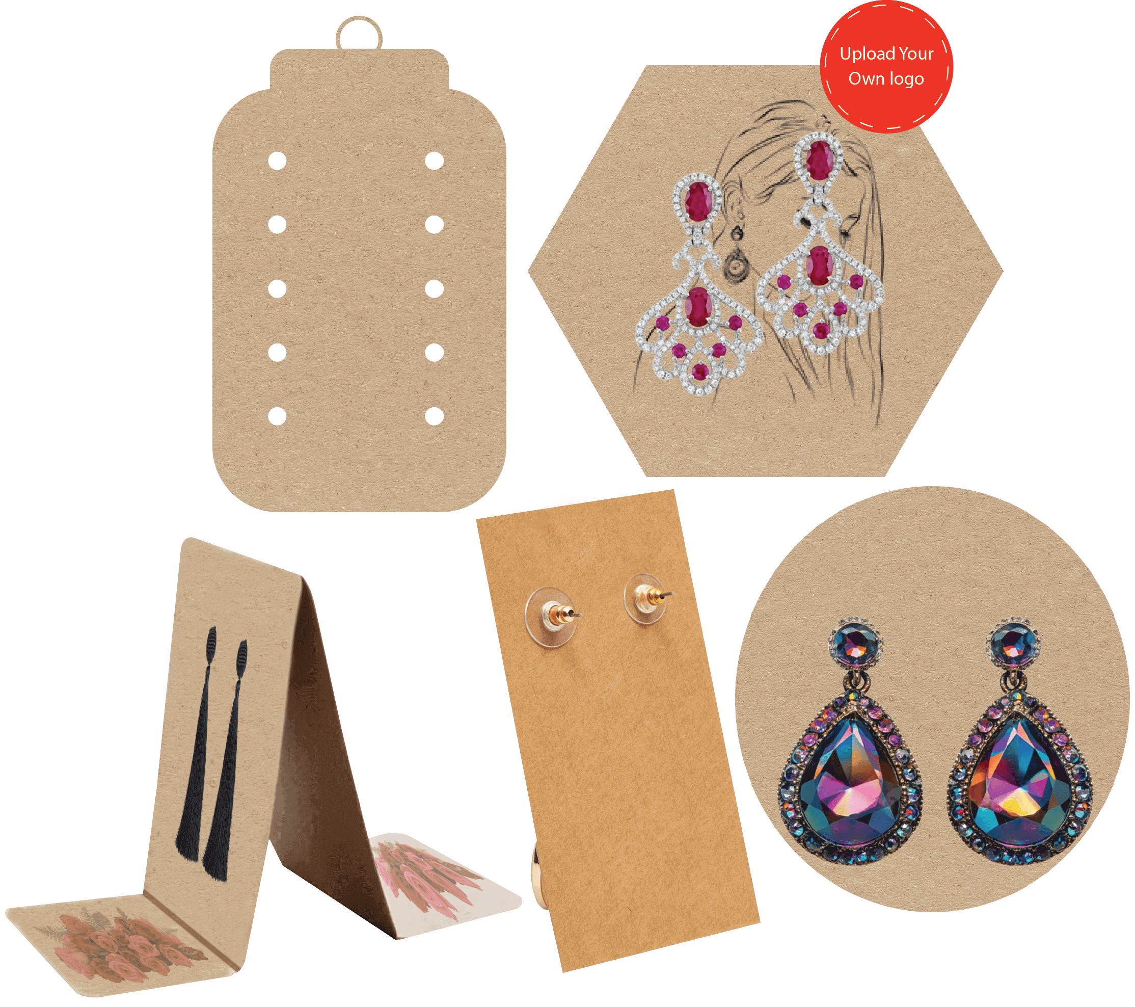 kraft earring cards