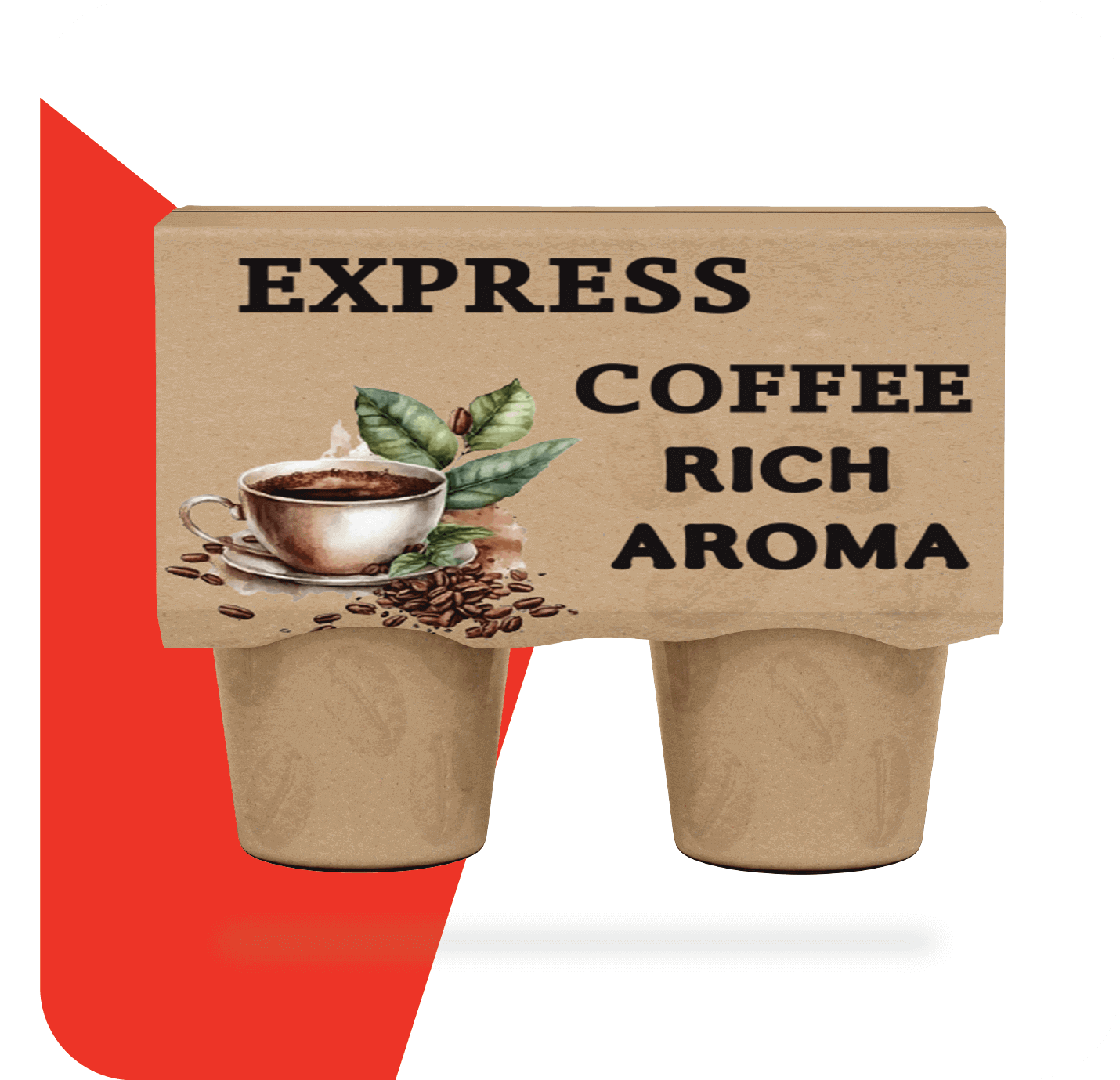 12-24 oz natural kraft customizable coffee cup sleeve 1800 case