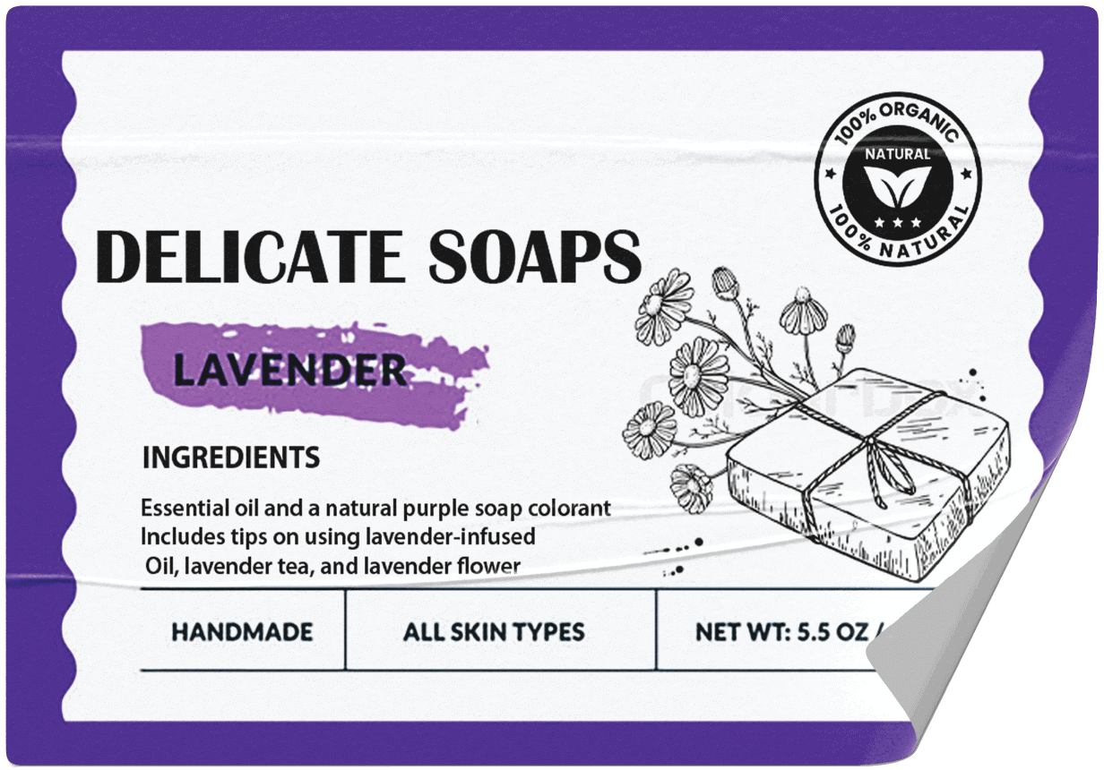 premium soap label wrapping