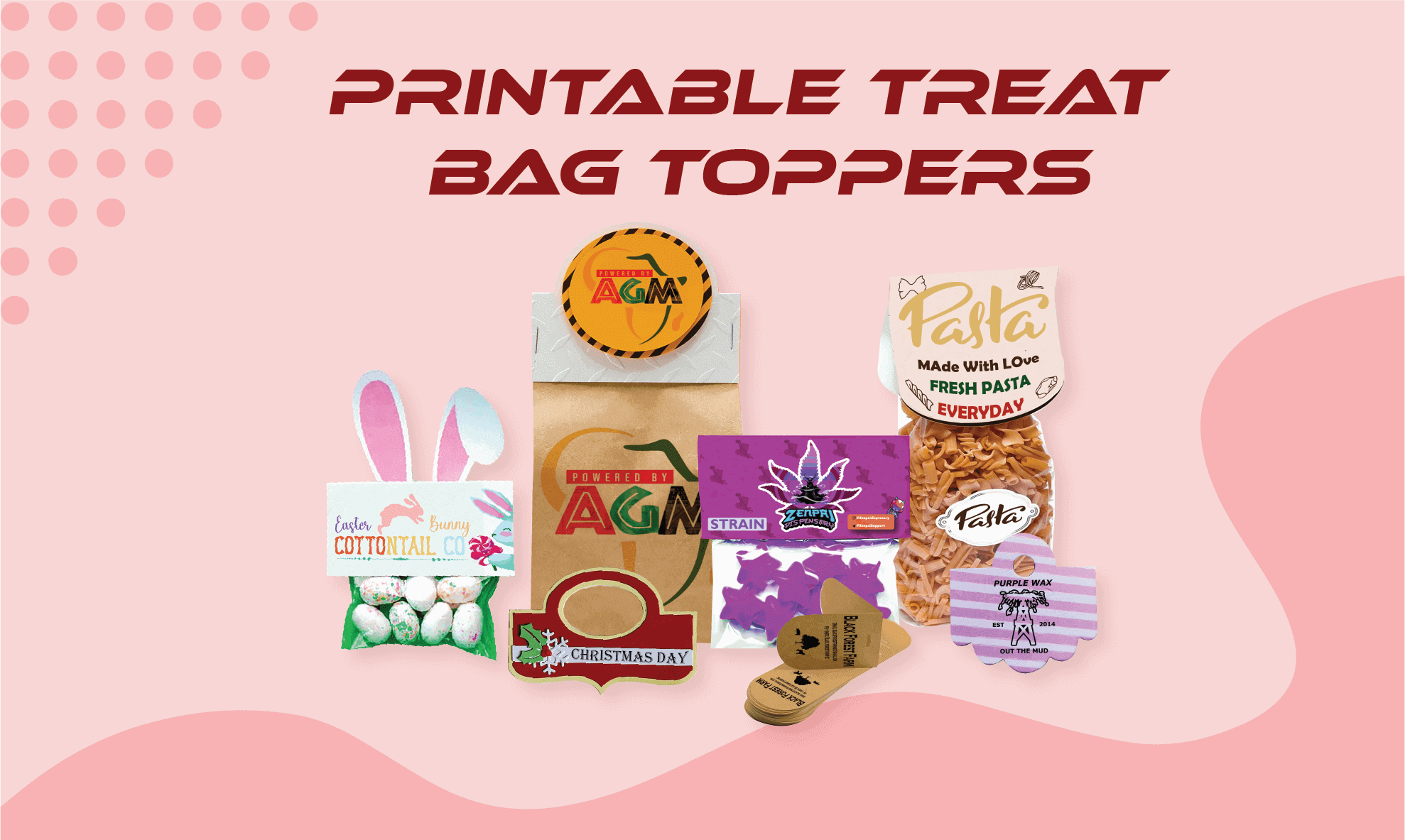printable treat bag toppers