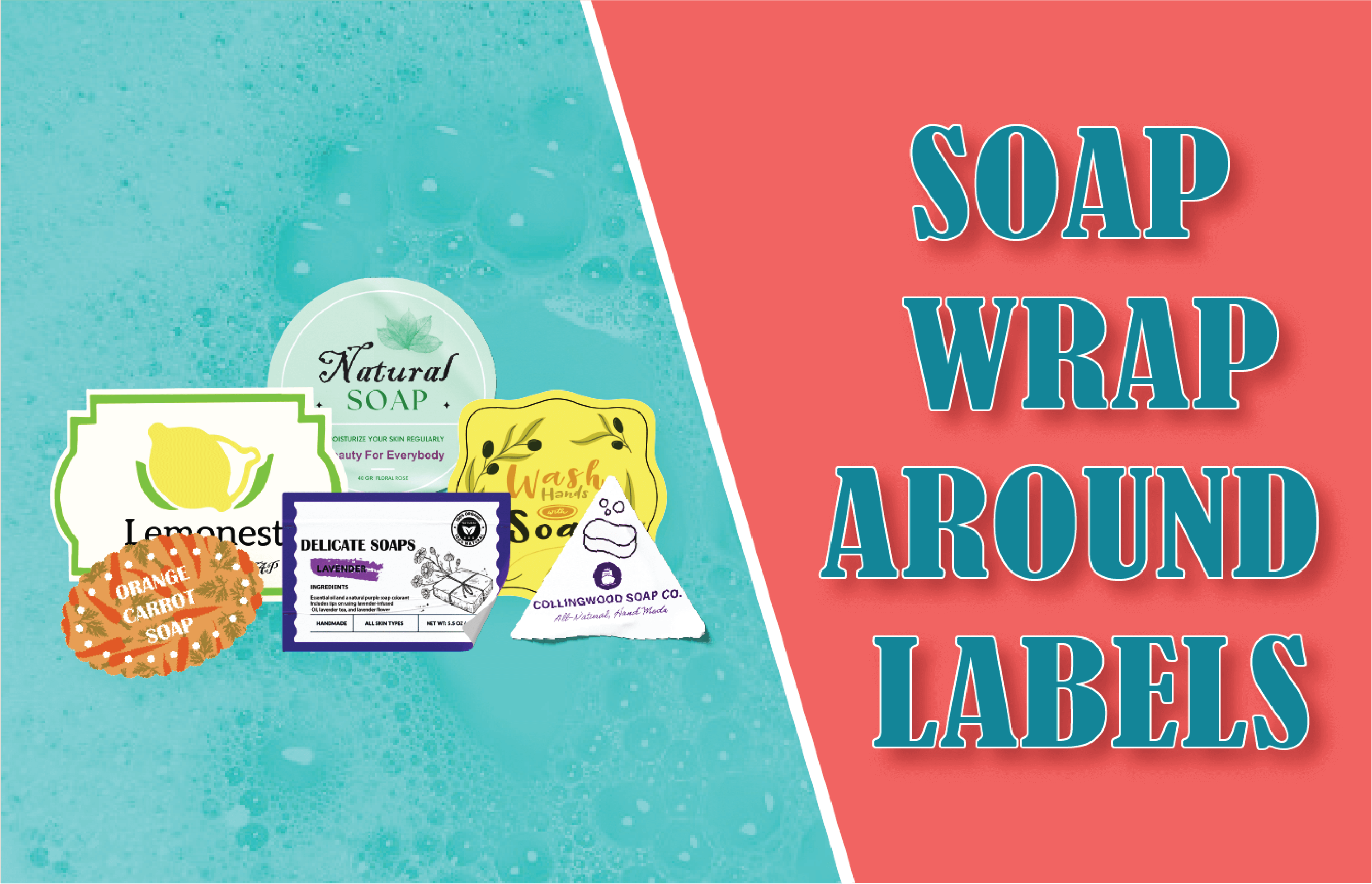 wrap around soap labels