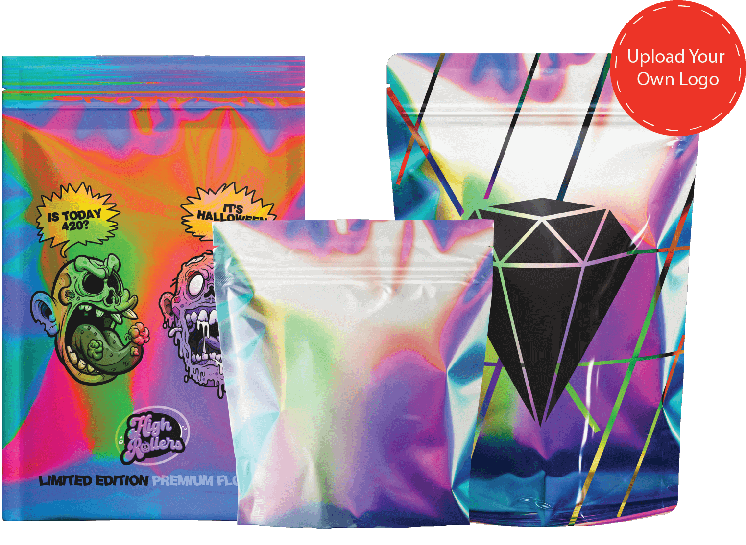 mylar bags holographic