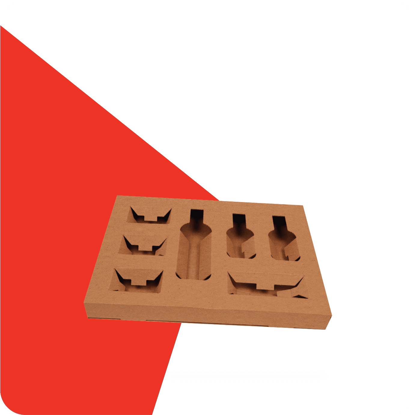 cardboard box with inserts