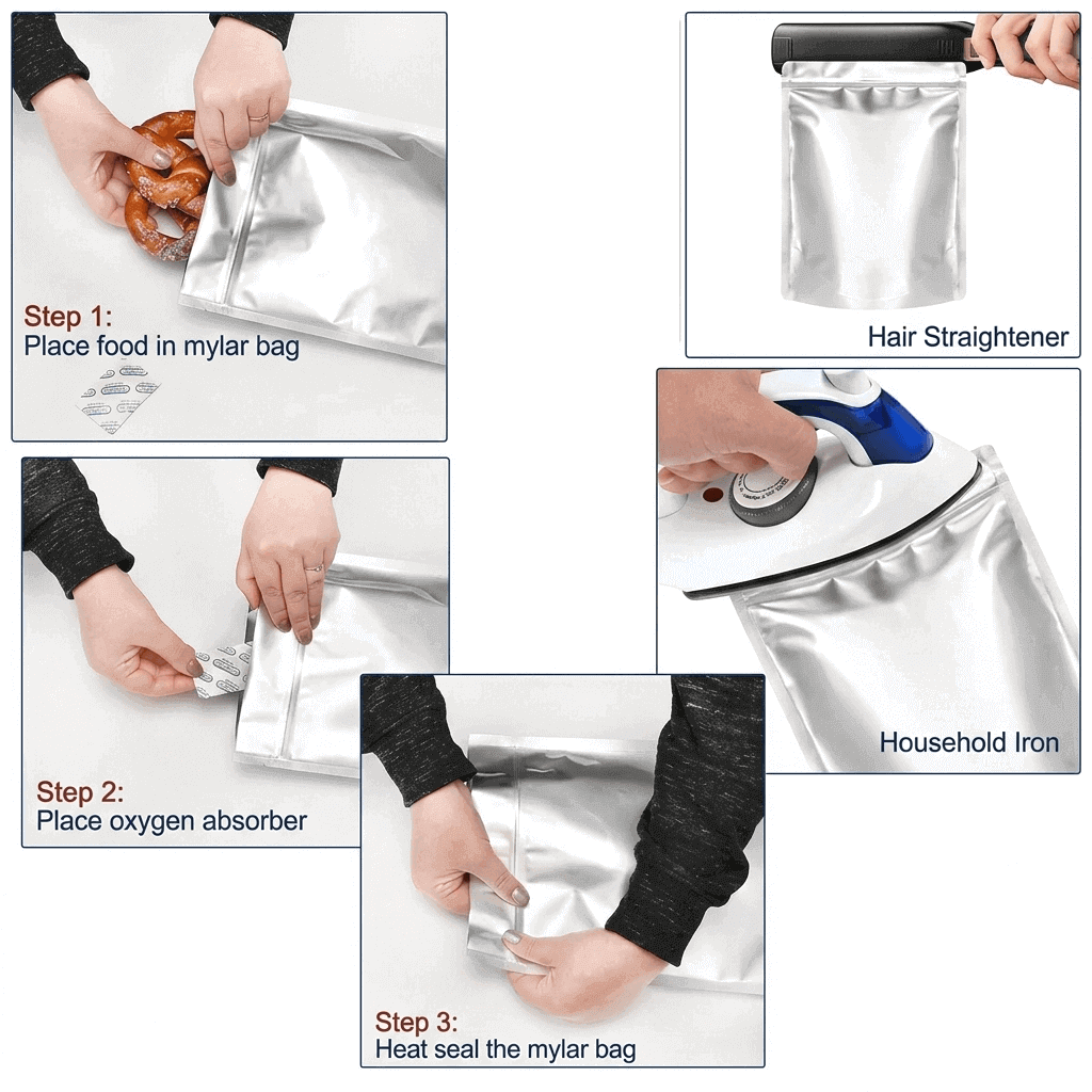 heat sealing for airtight closure