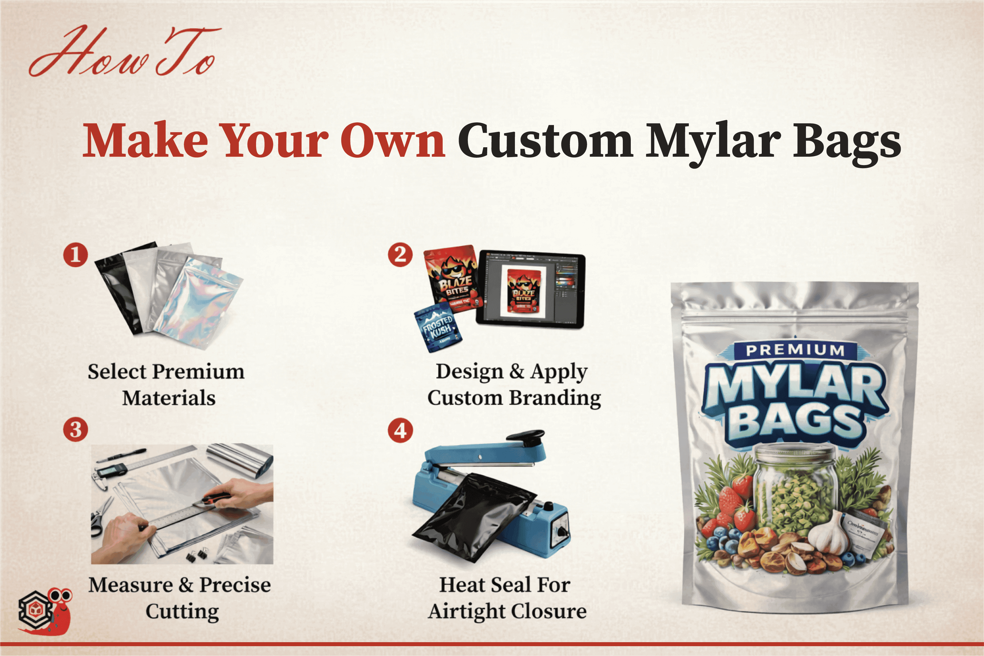how to make your own custom Mylar bags