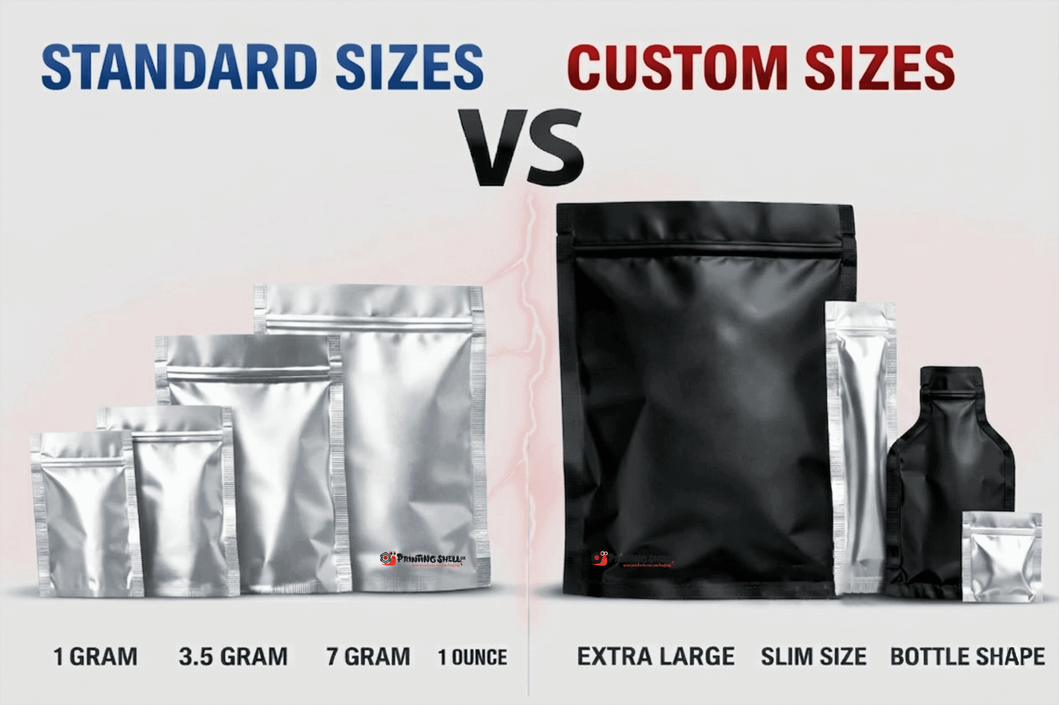 Ssandard vs custom sizes