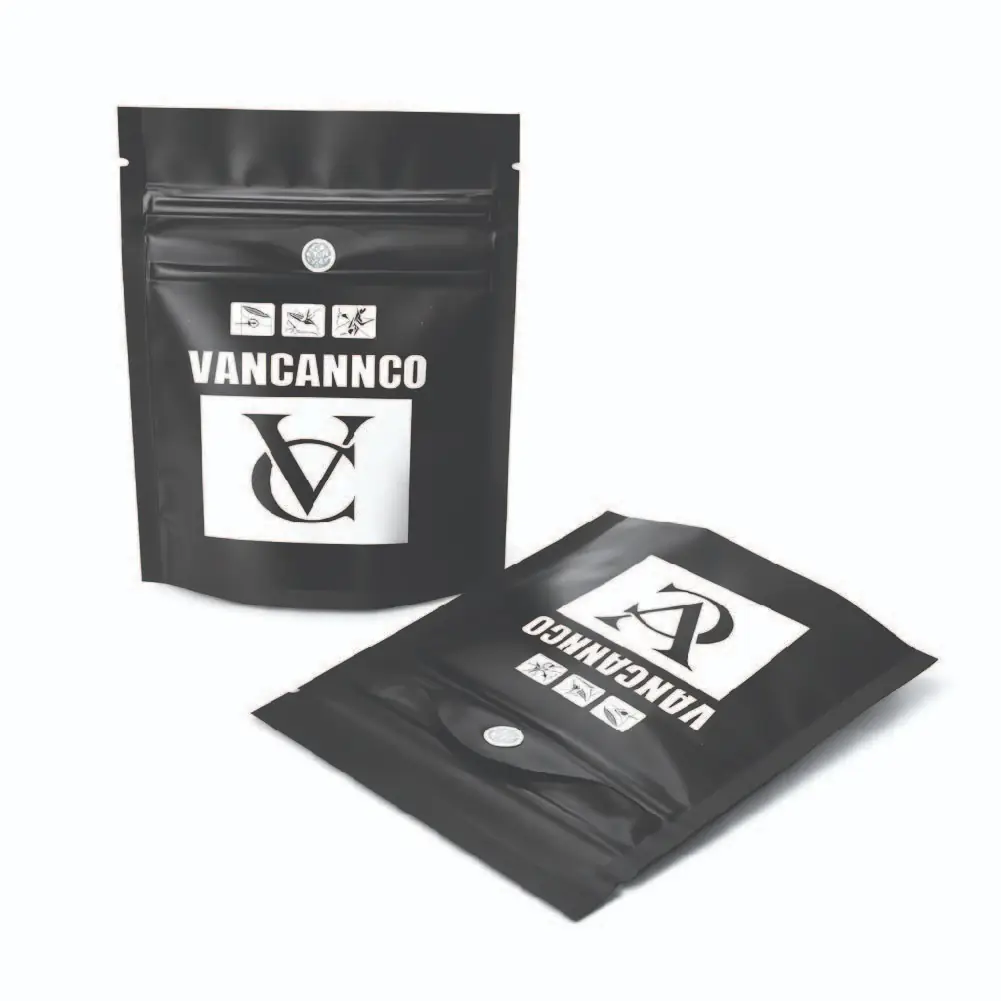 child resistant mylar bags with locking zipper safety packaging