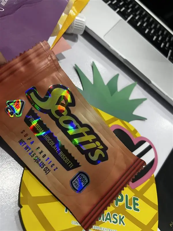 Custom Mylar Bags with Serrated Tear Notch for Easy Opening